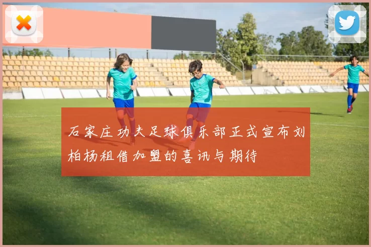 石家庄功夫足球俱乐部正式宣布刘柏杨租借加盟的喜讯与期待